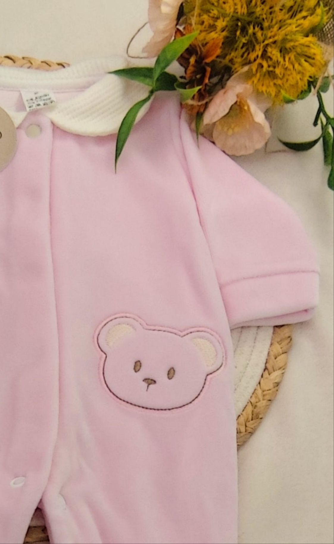 Babygrow veludo ursinho