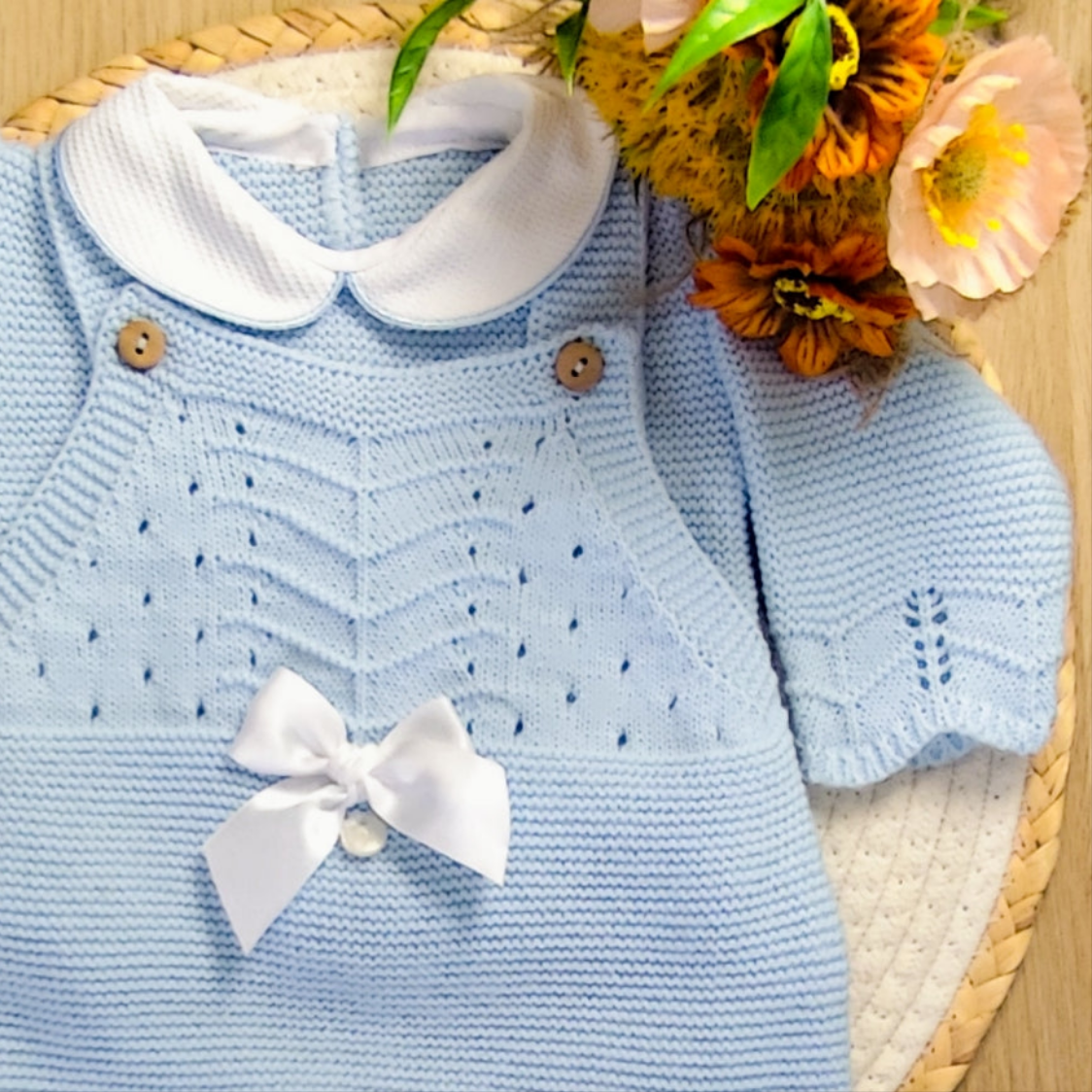 Conjunto de 3 peças malha lacinho