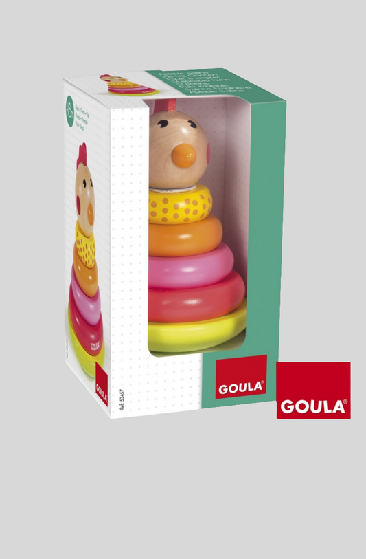 Brinquedo Empilhável A Galinha Multicolor