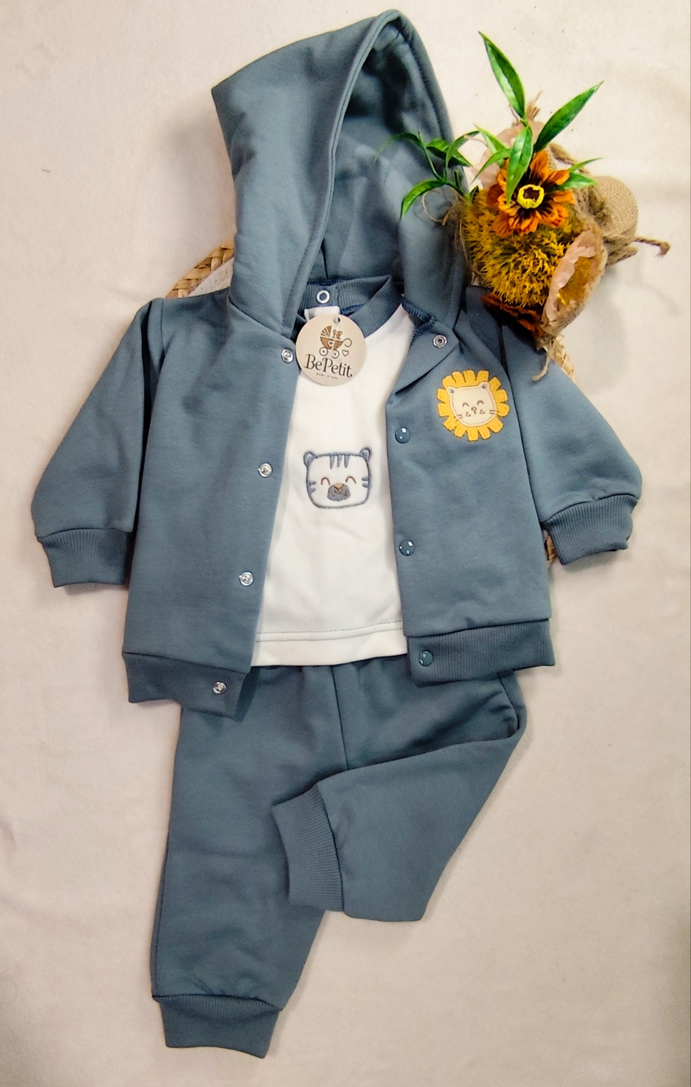 Conjunto leãozinho de três peças