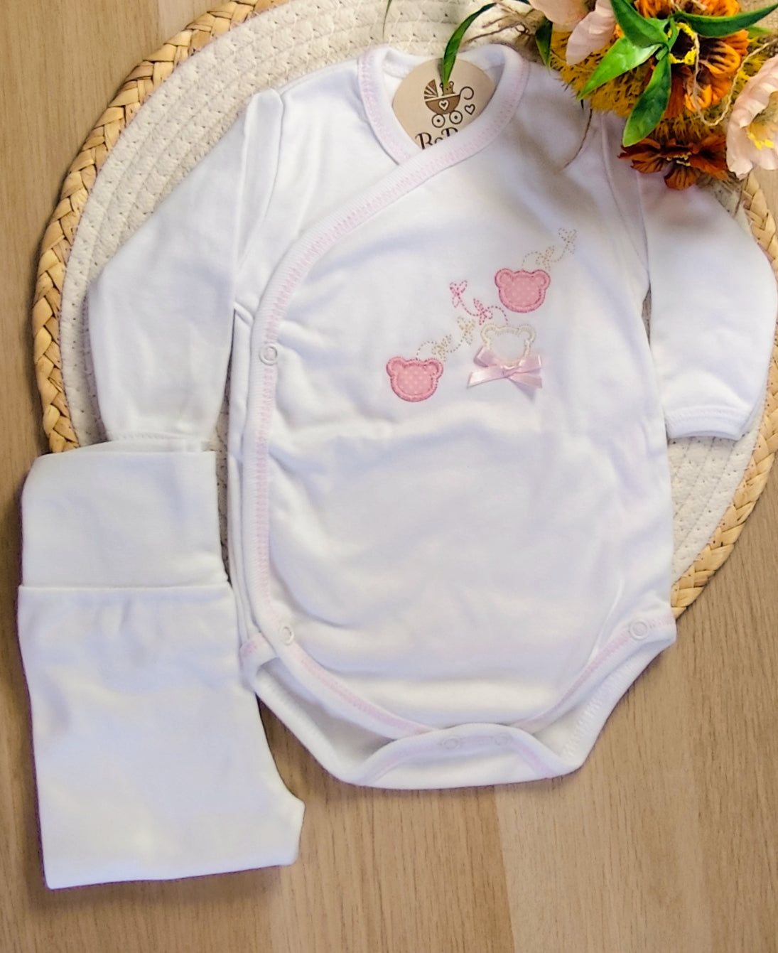 Conjunto de saída maternidade Rosa