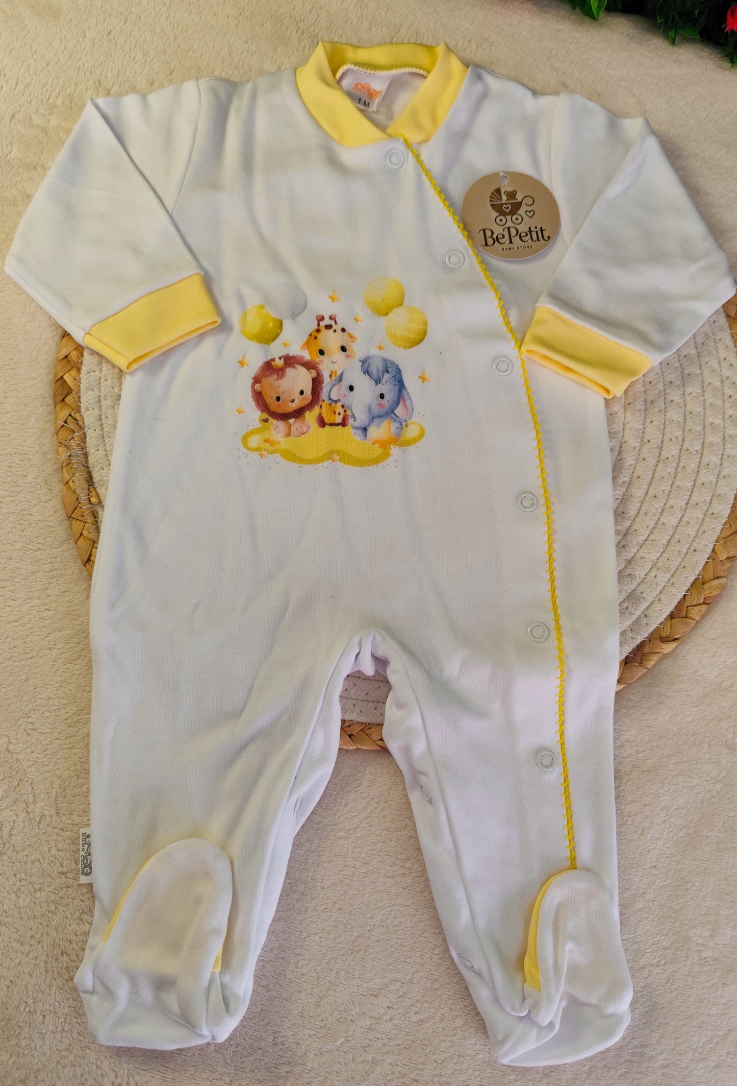 Babygrow algodão Safari
