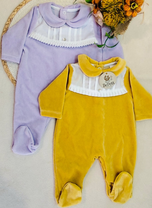 Babygrow veludo com algodão