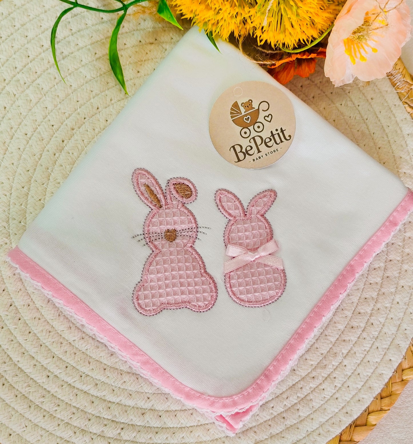 Conjunto babygrow+Fralda Algodão
