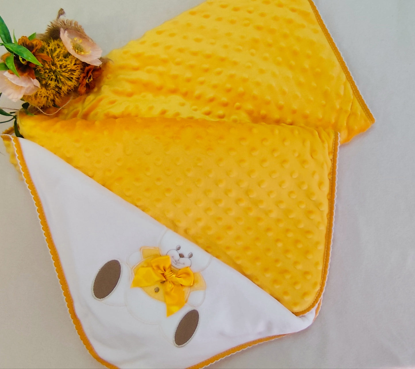 Conjunto tecido pipoca Ouro