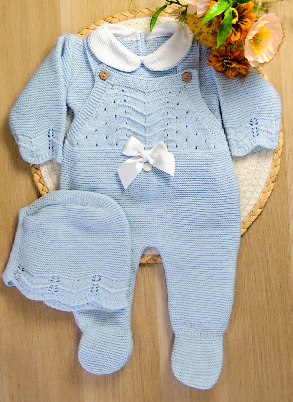 Conjunto de 3 peças malha lacinho