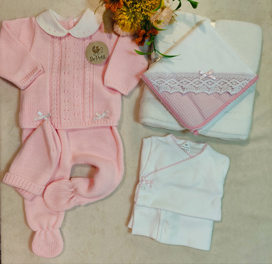 Kit saída de maternidade Rosa