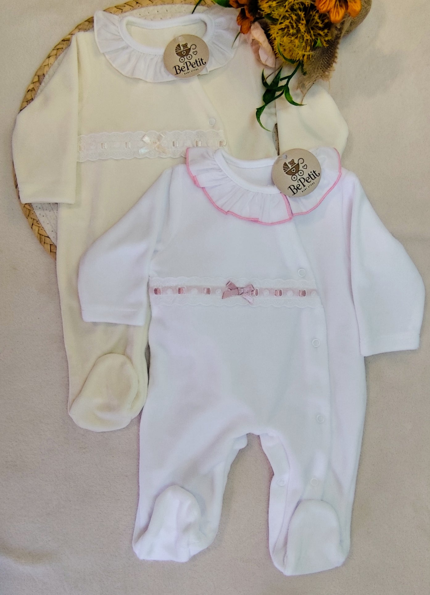 Babygrow veludo com algodão