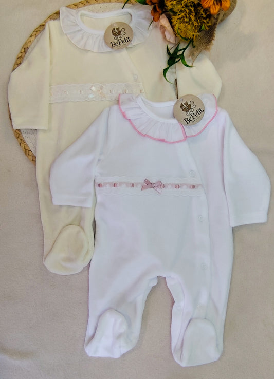 Babygrow veludo com algodão