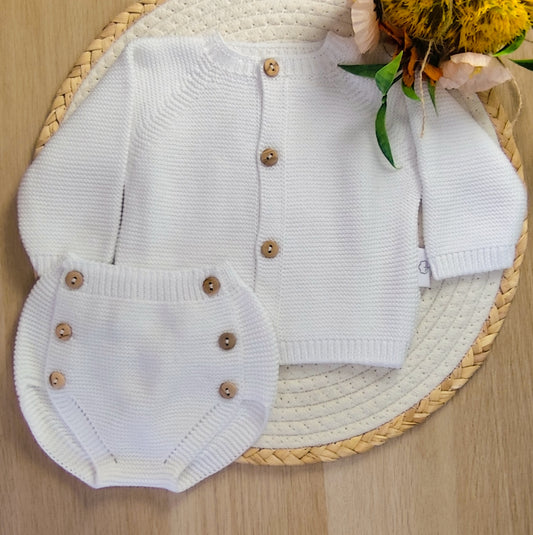 Conjunto casaco com tapa fralda