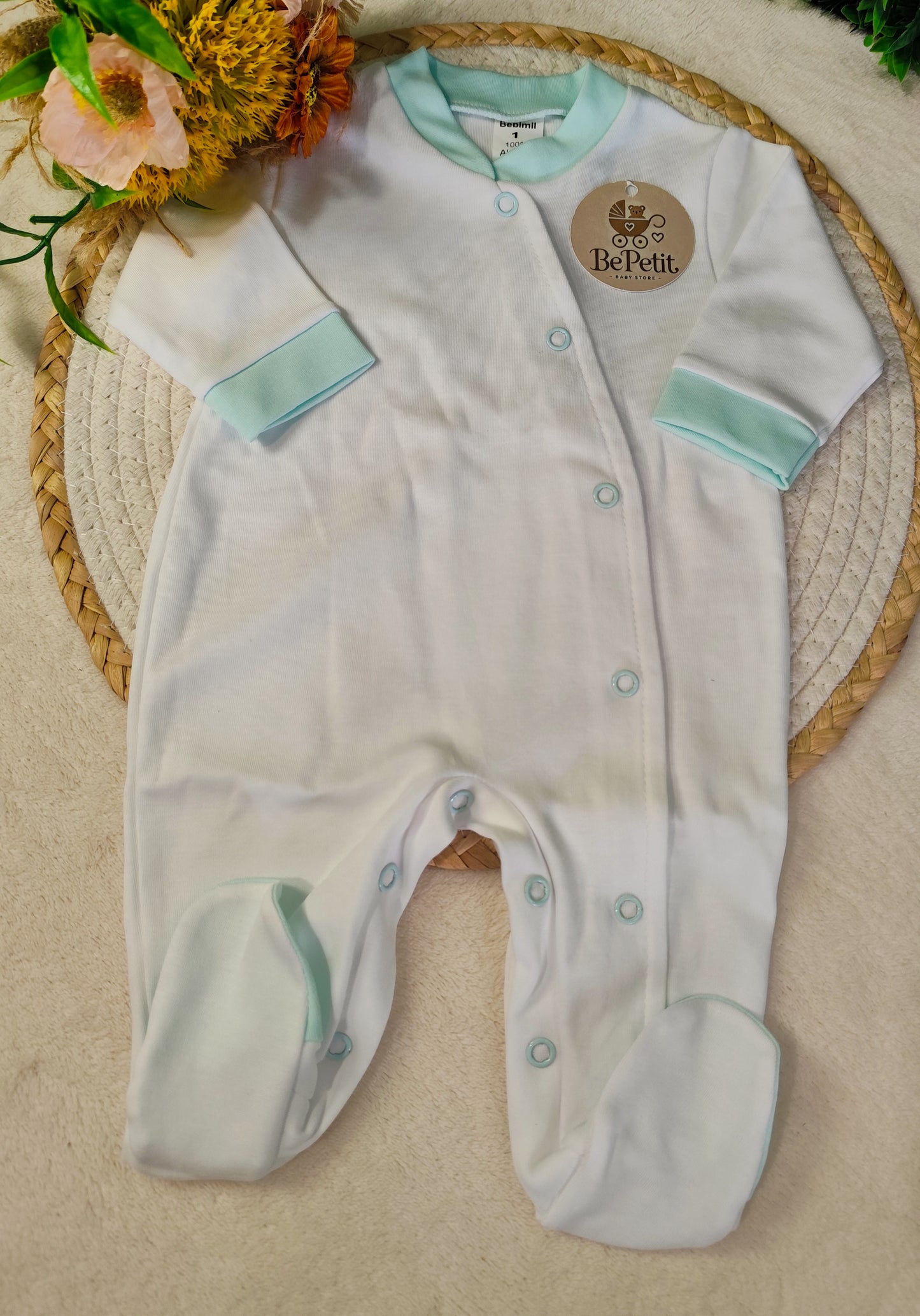 Babygrow algodão verde