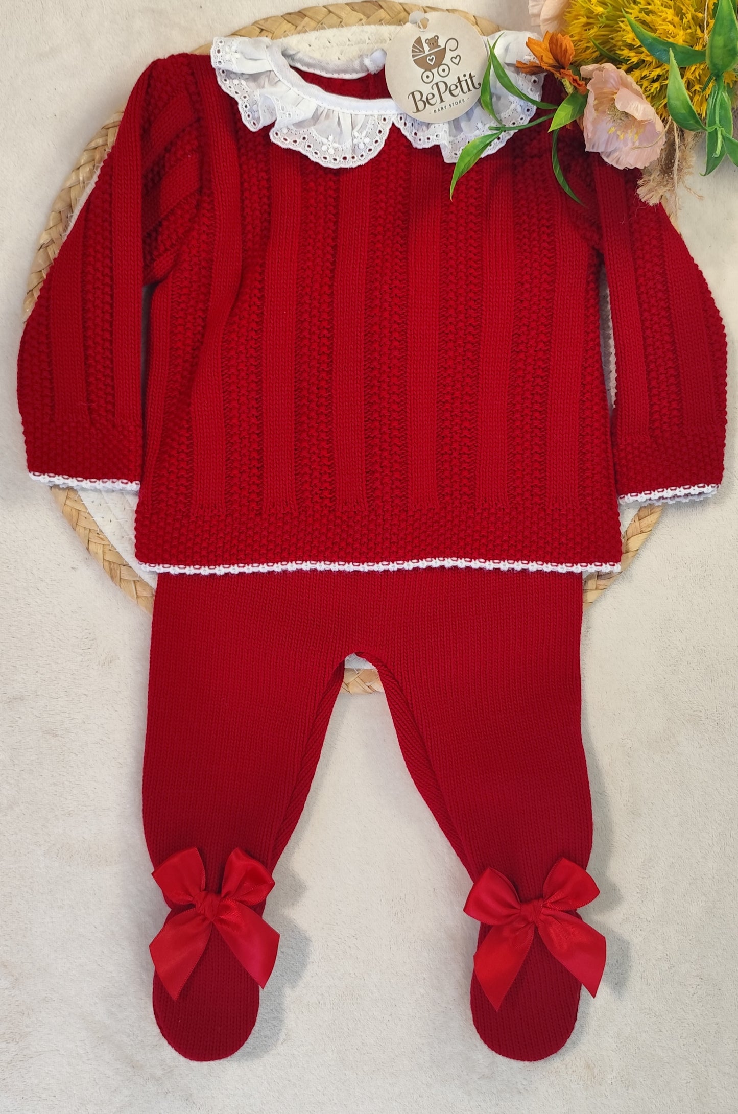 Conjunto de malha gola folho