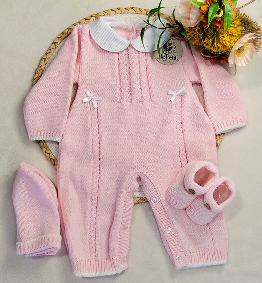 Conjunto malha rosa
