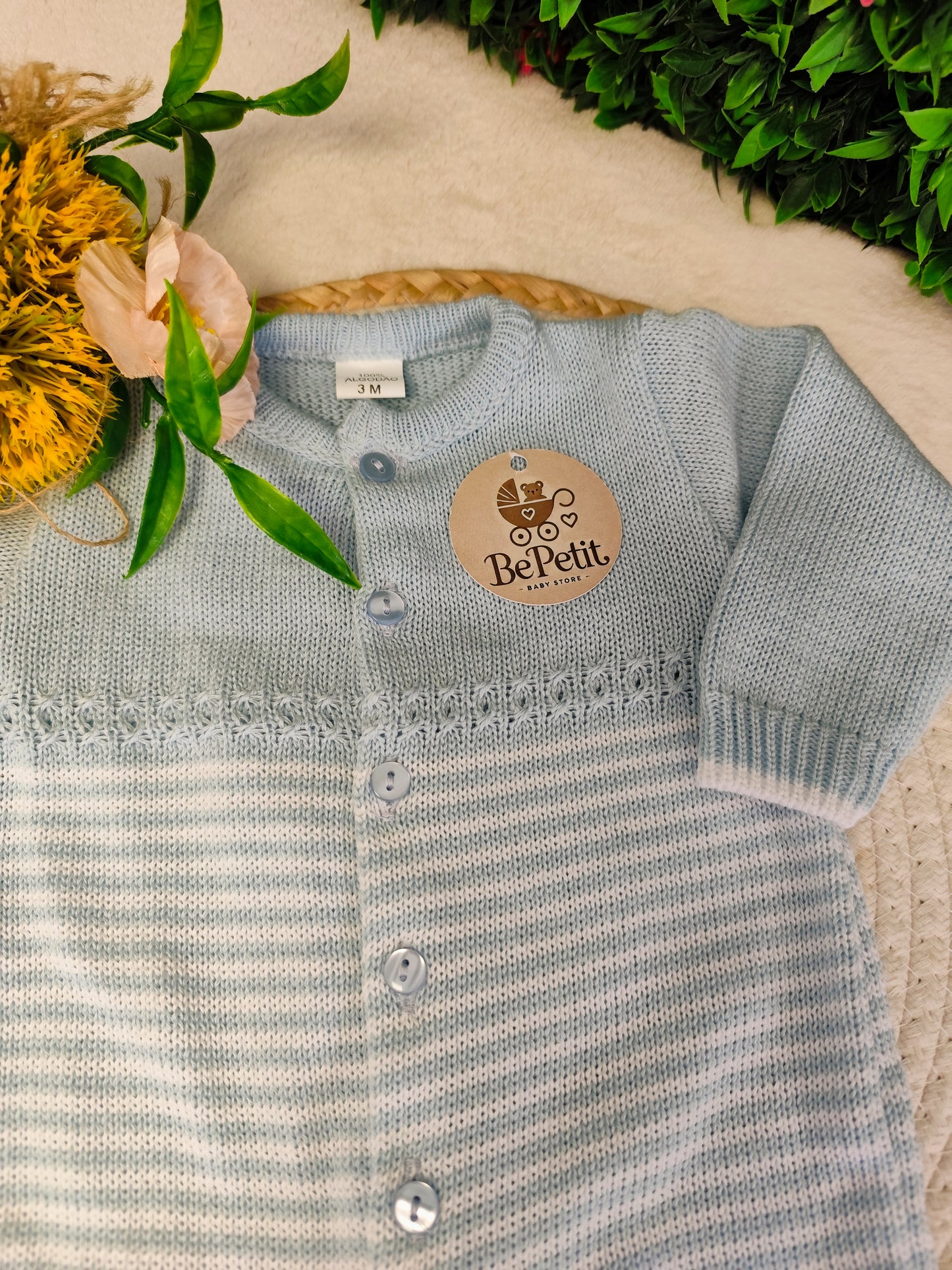 Babygrow malha algodão