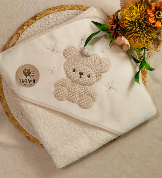Toalha urso bordado