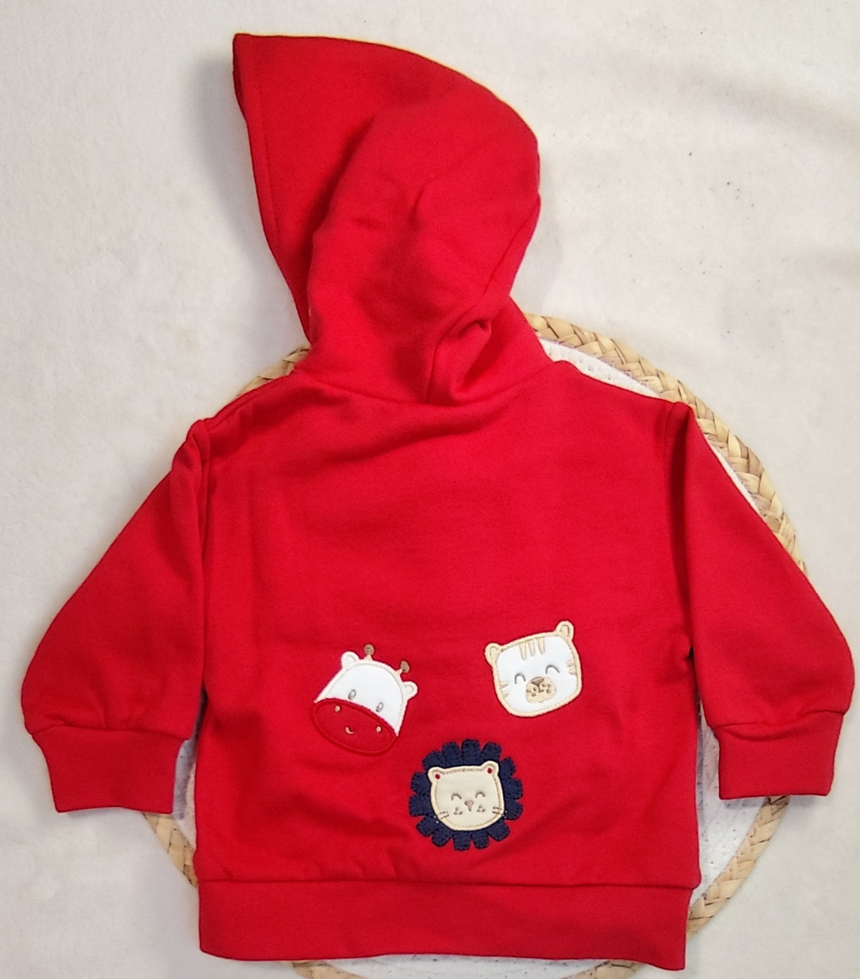 Conjunto vermelho de três peças