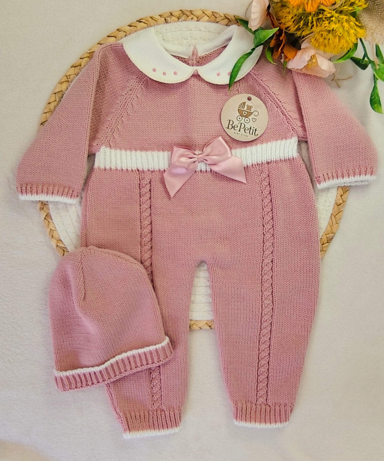 Conjunto de malha 2 peças rosa