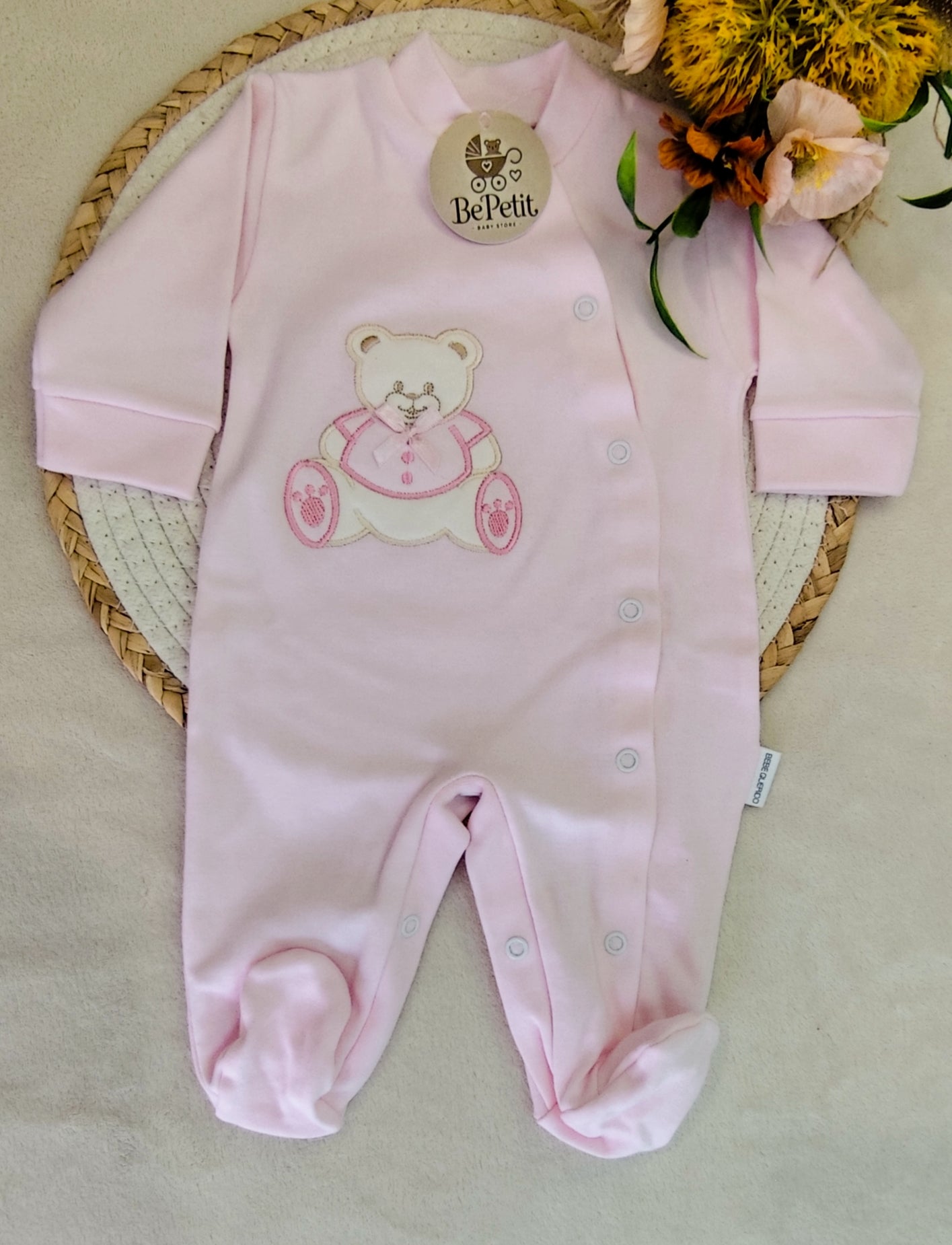 Conjunto de Manta + Babygrow 100%algodão