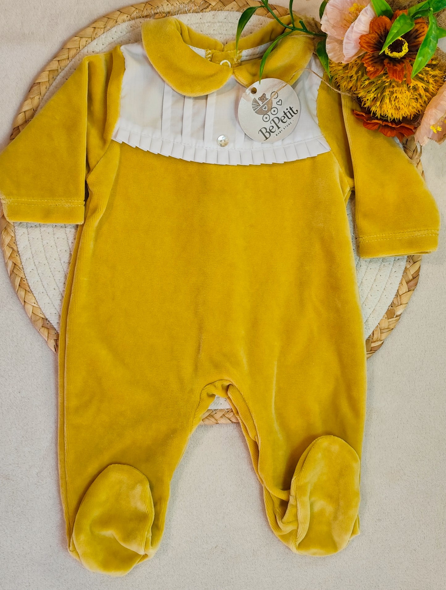 Babygrow veludo com algodão