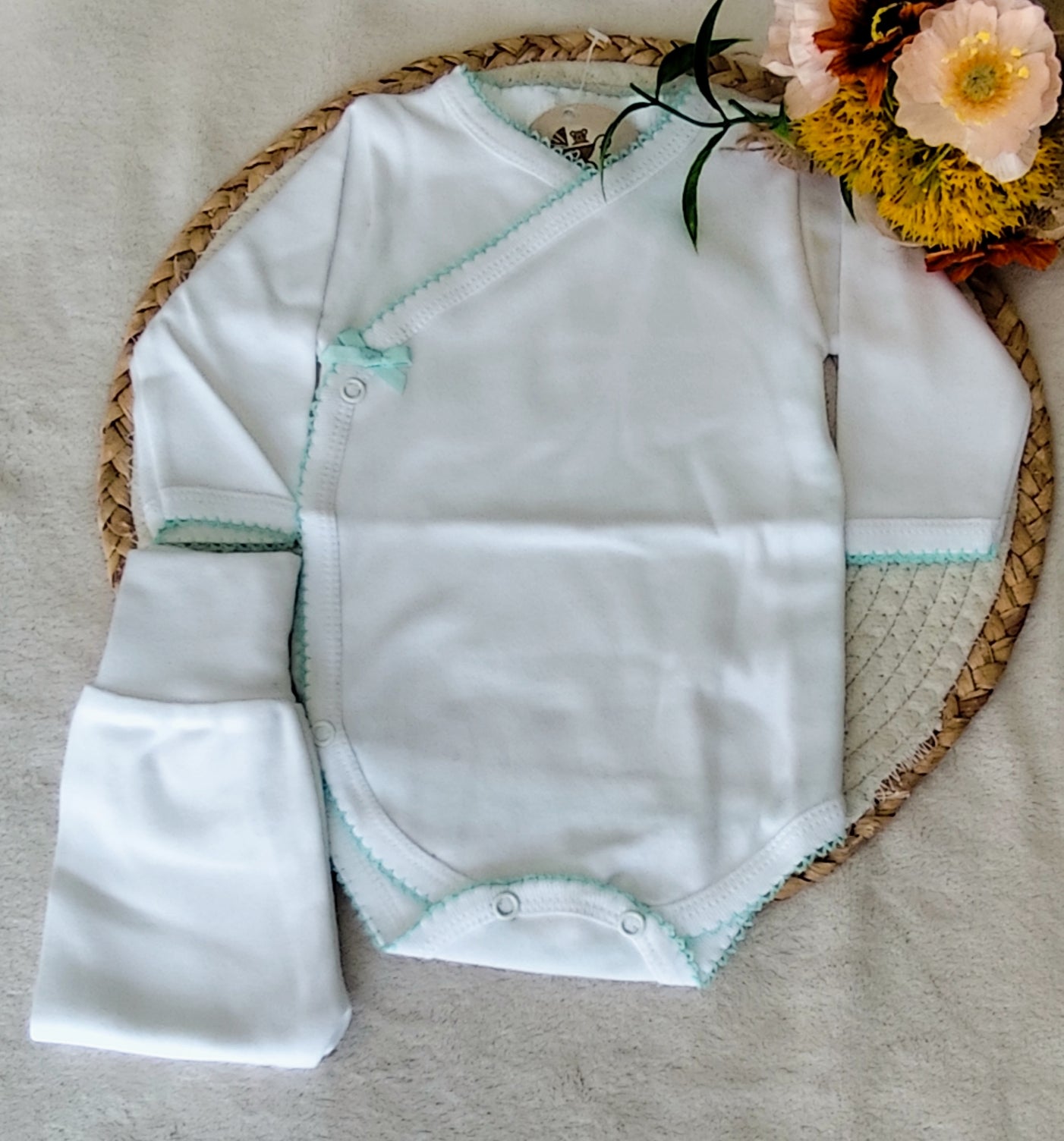 Conjunto  body e calça c/ carda