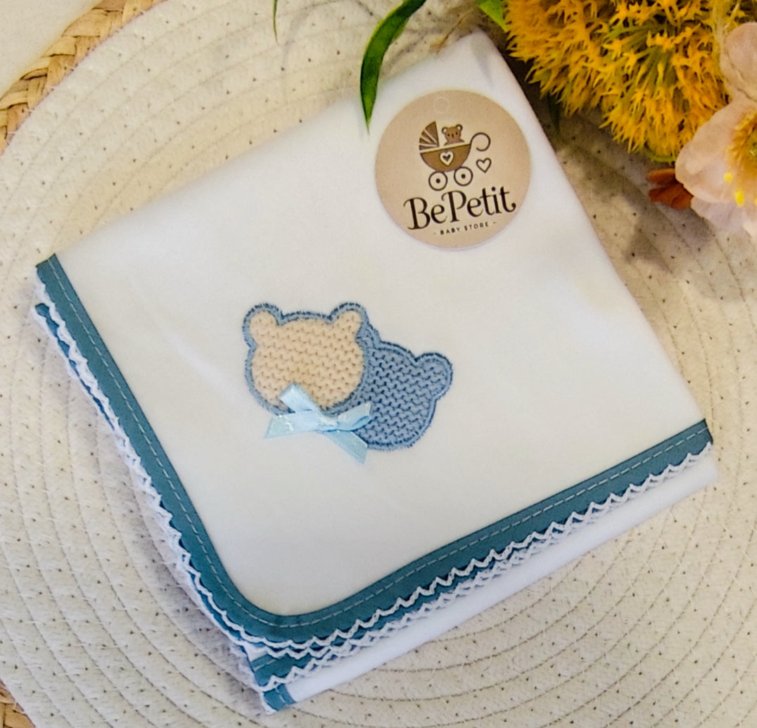 Conjunto saída maternidade azul