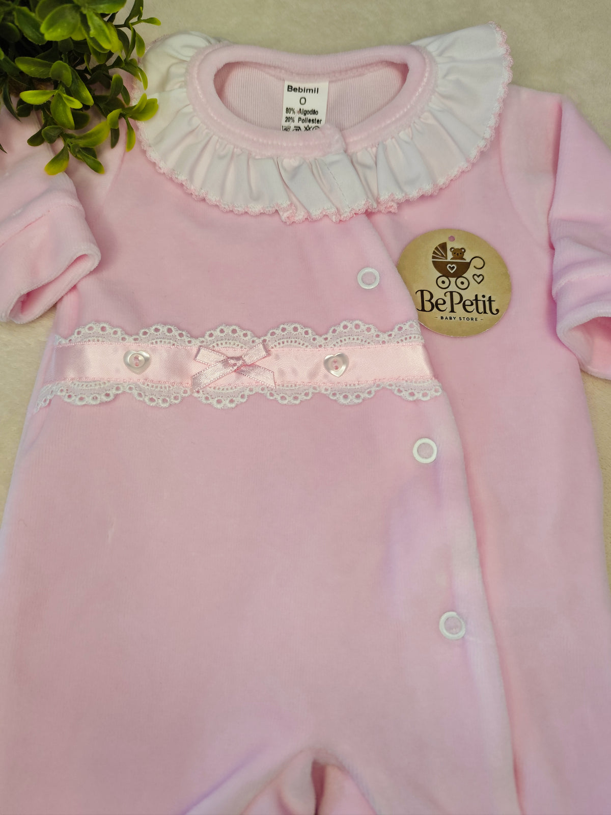 Babygrow veludo golinha