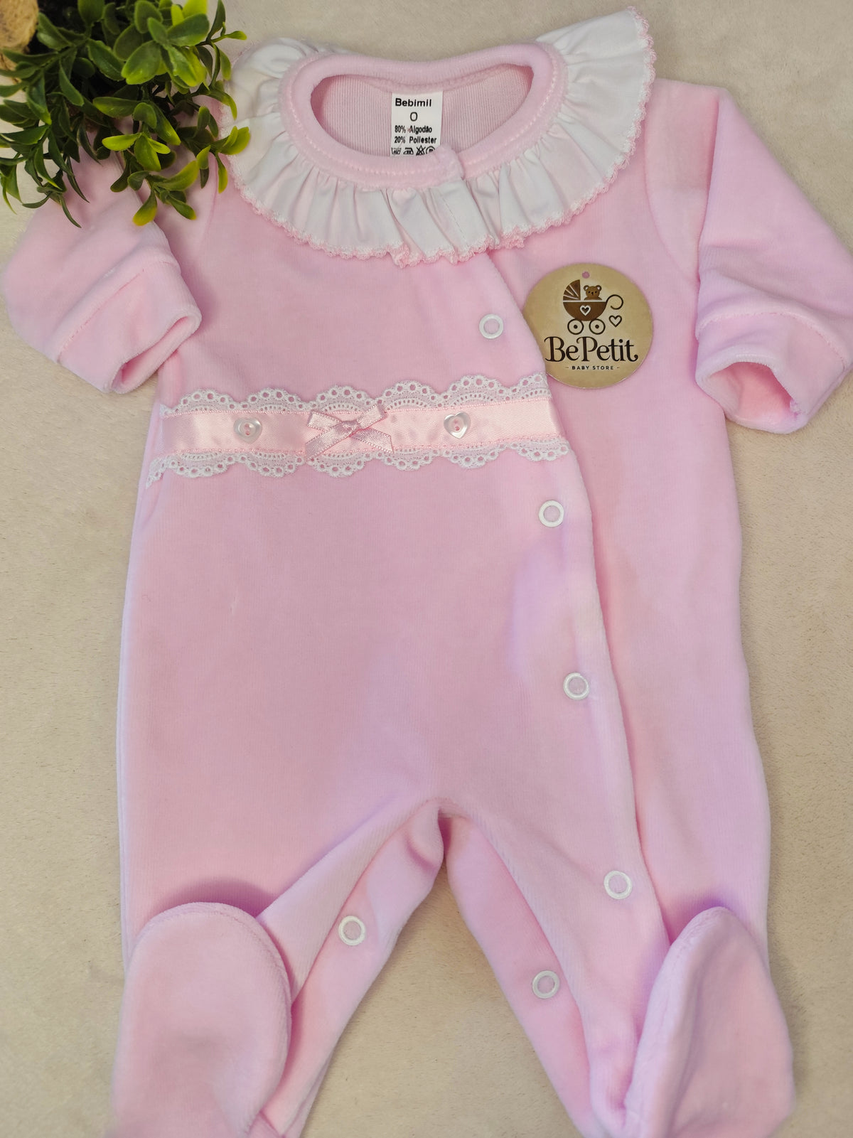 Babygrow veludo golinha