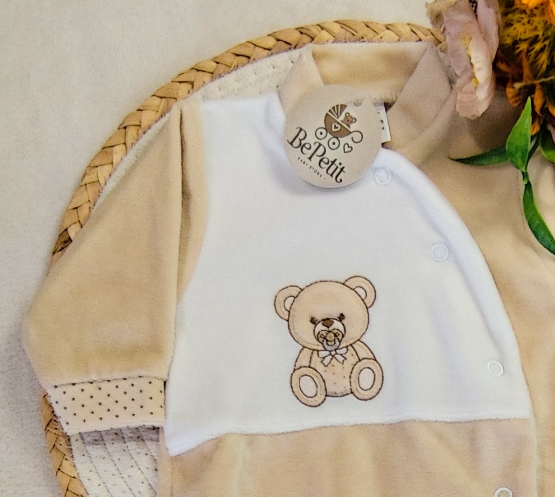 Babygrow urso chupeta