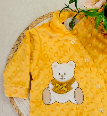 Babygrow veludo ouro