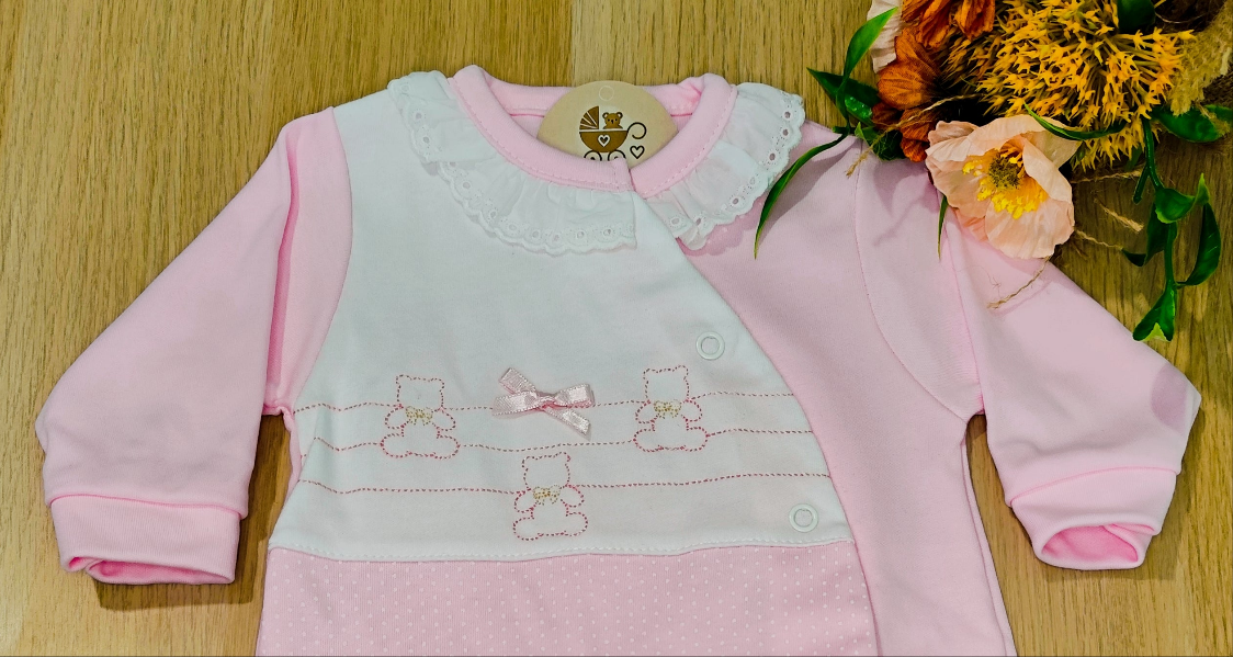 Babygrow Ursinho rosa