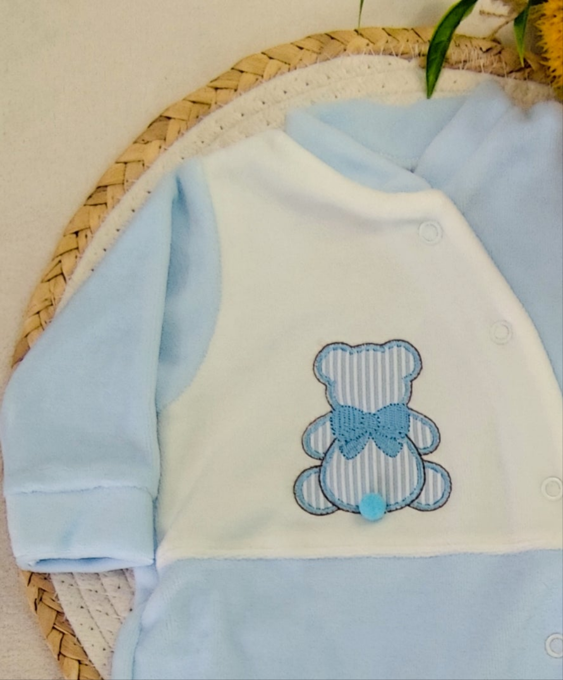 Babygrow veludo urso