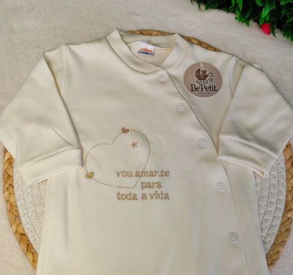 Babygrow algodão Amo-te