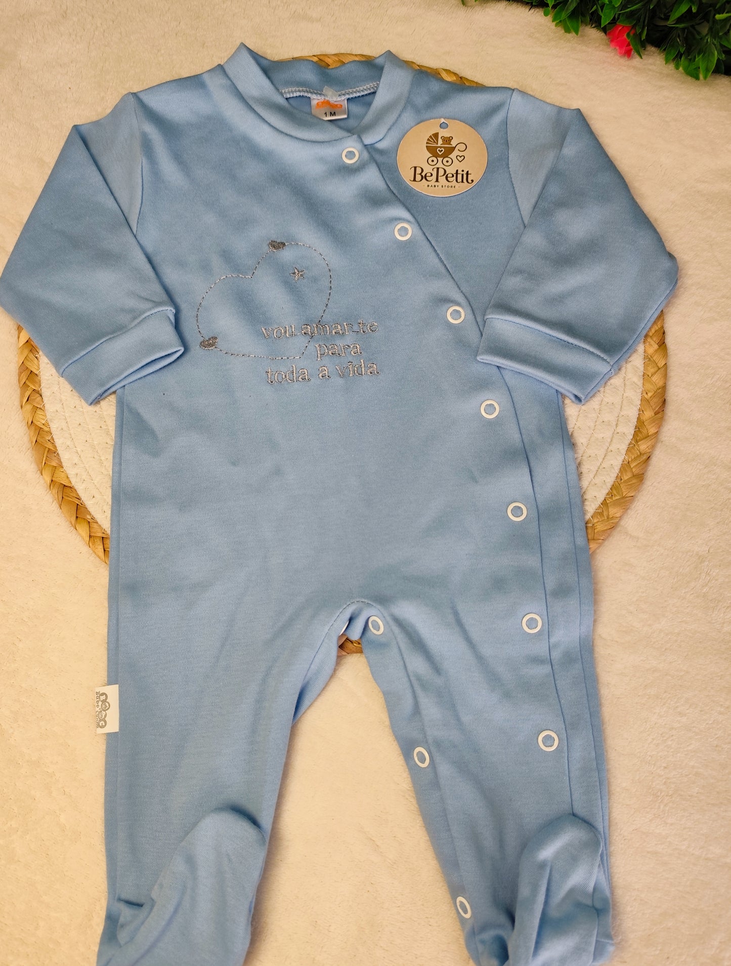 Babygrow algodão Amo-te