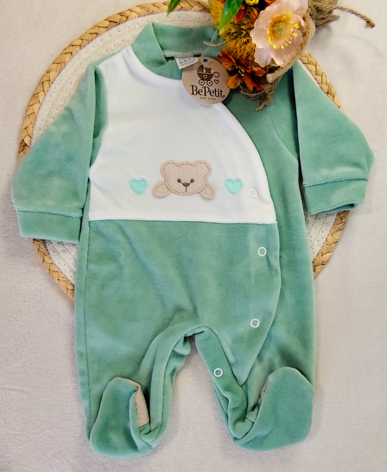 Babygrow urso coração