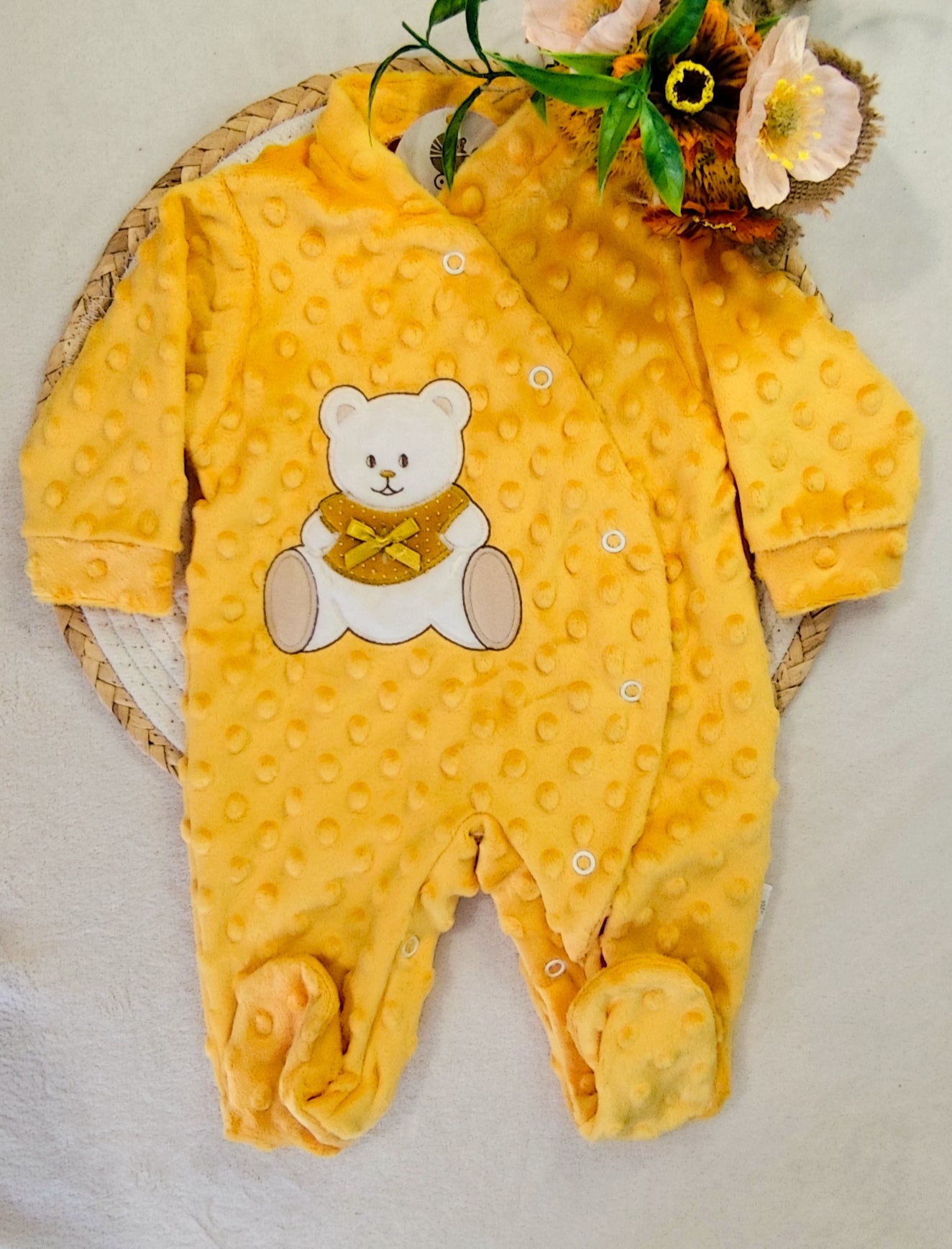 Babygrow veludo ouro