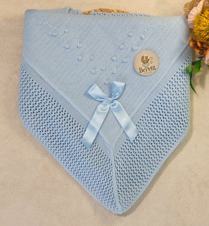 Manta bebê c/ laço
