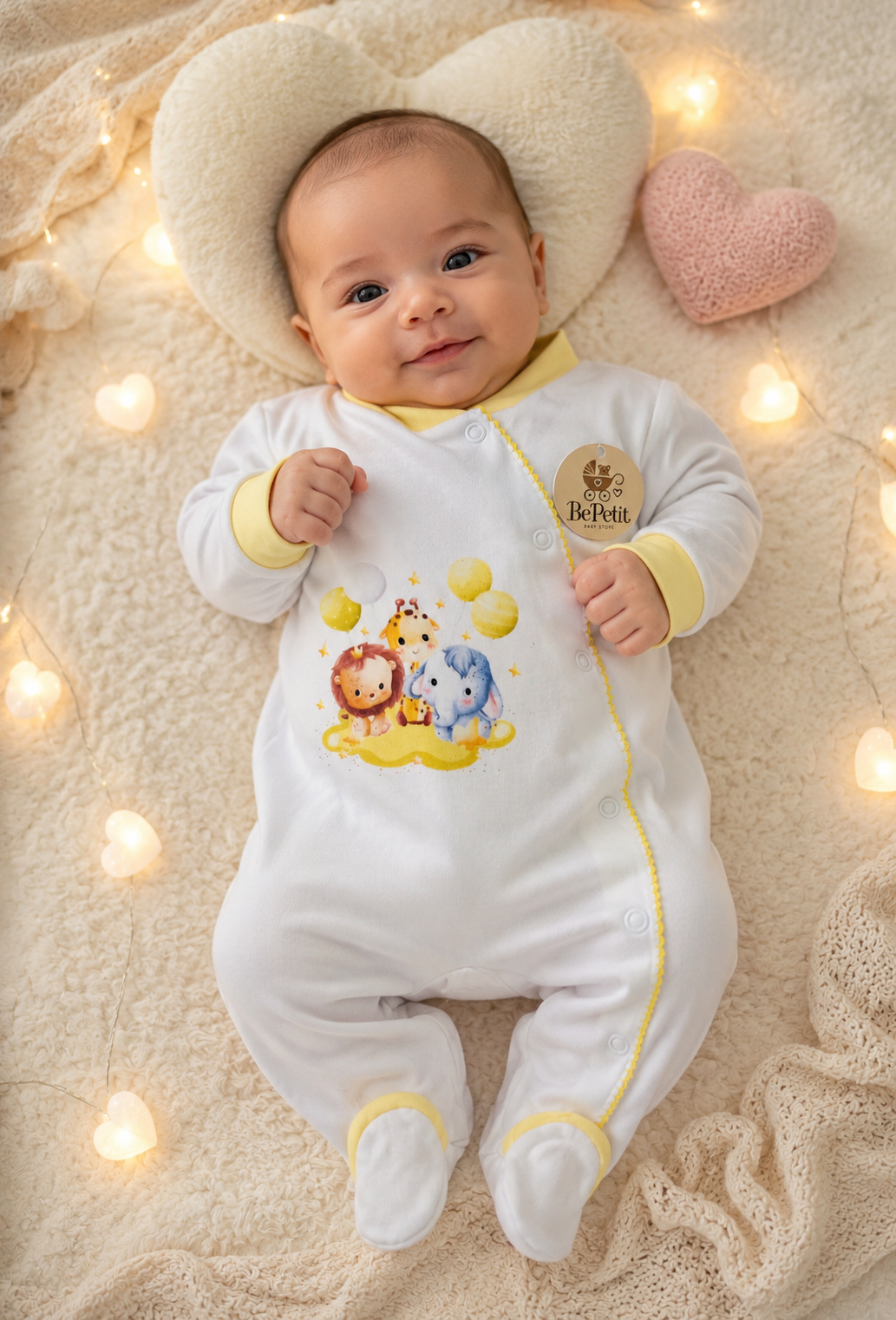 Babygrow algodão Safari