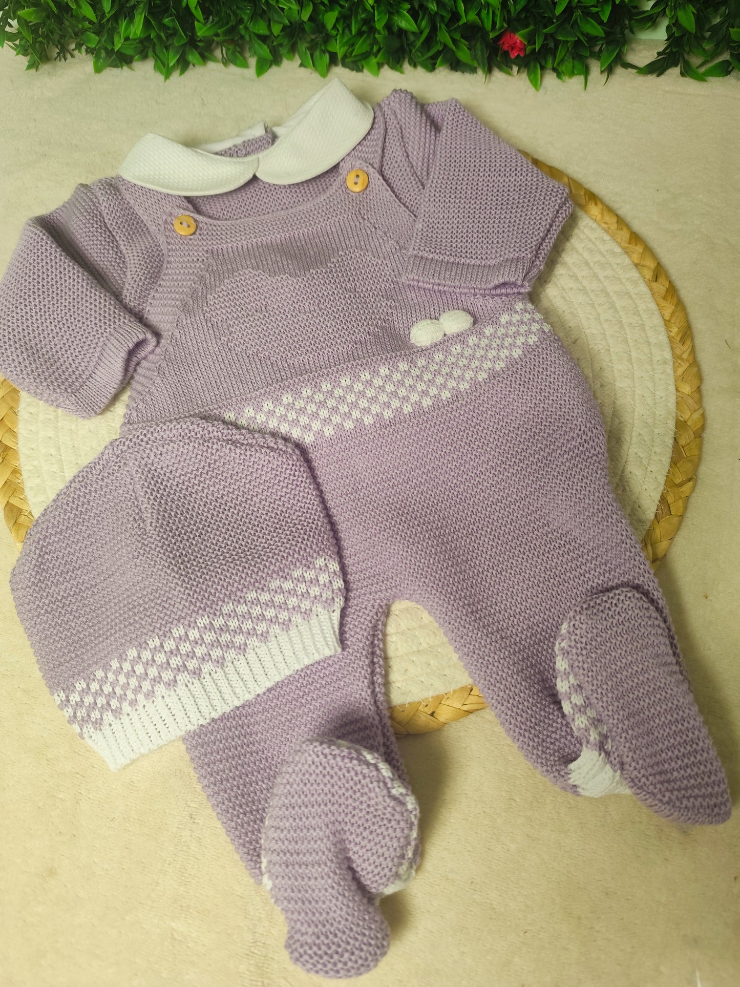 Conjunto de Jardineira Lavanda