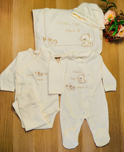 Conjunto primeira roupinha 5 peças