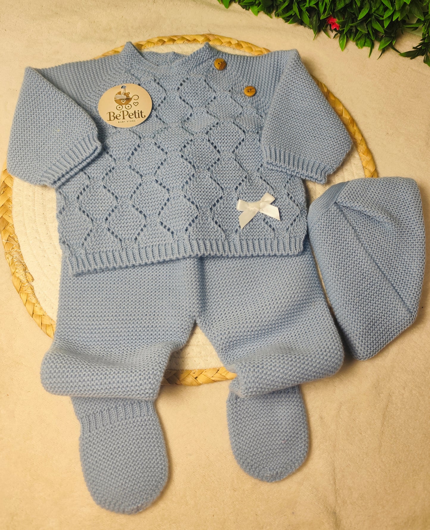 Conjunto malha azul