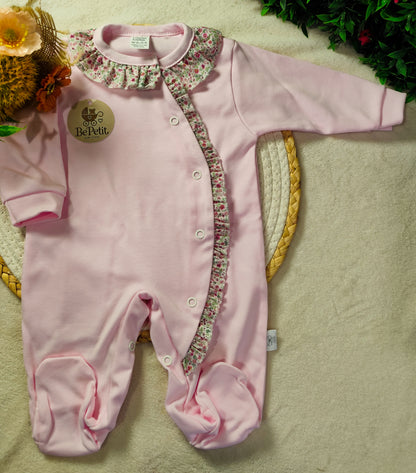 Babygrow ursinho gola  floral