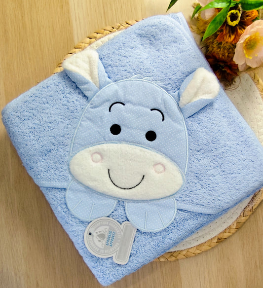 Toalha bebé bordada Burro