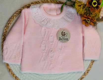 Conjunto rosa malha