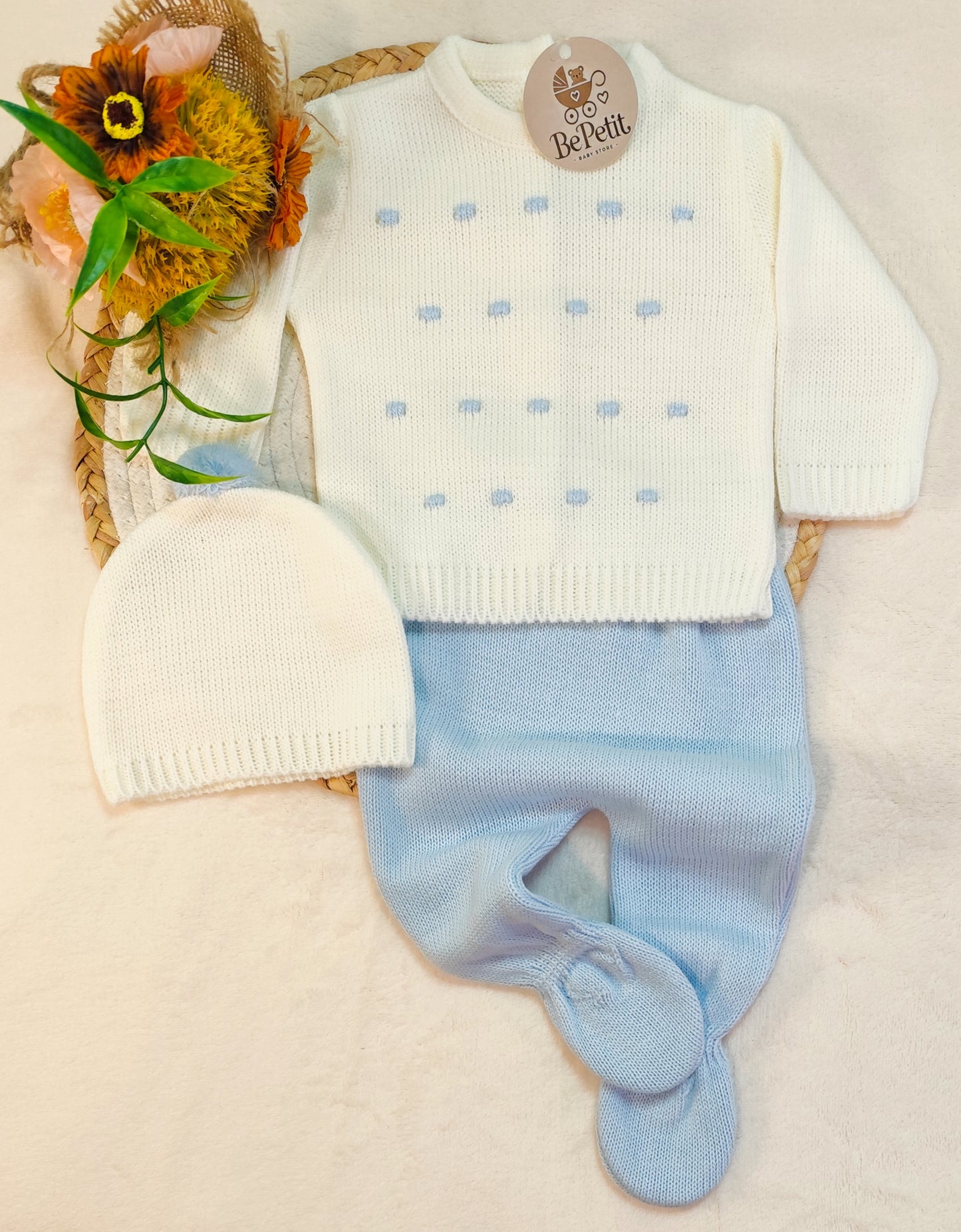 Conjunto malha pompom