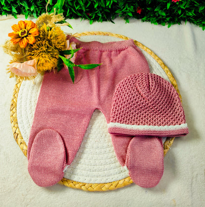 Conjunto malha laços pérola