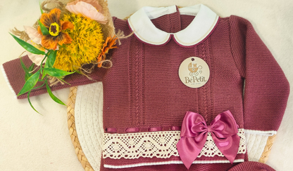 Conjunto malha laços de Cetim