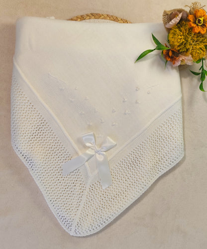 Manta bebê c/ laço