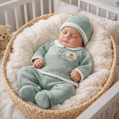 Conjunto malha algodão verde