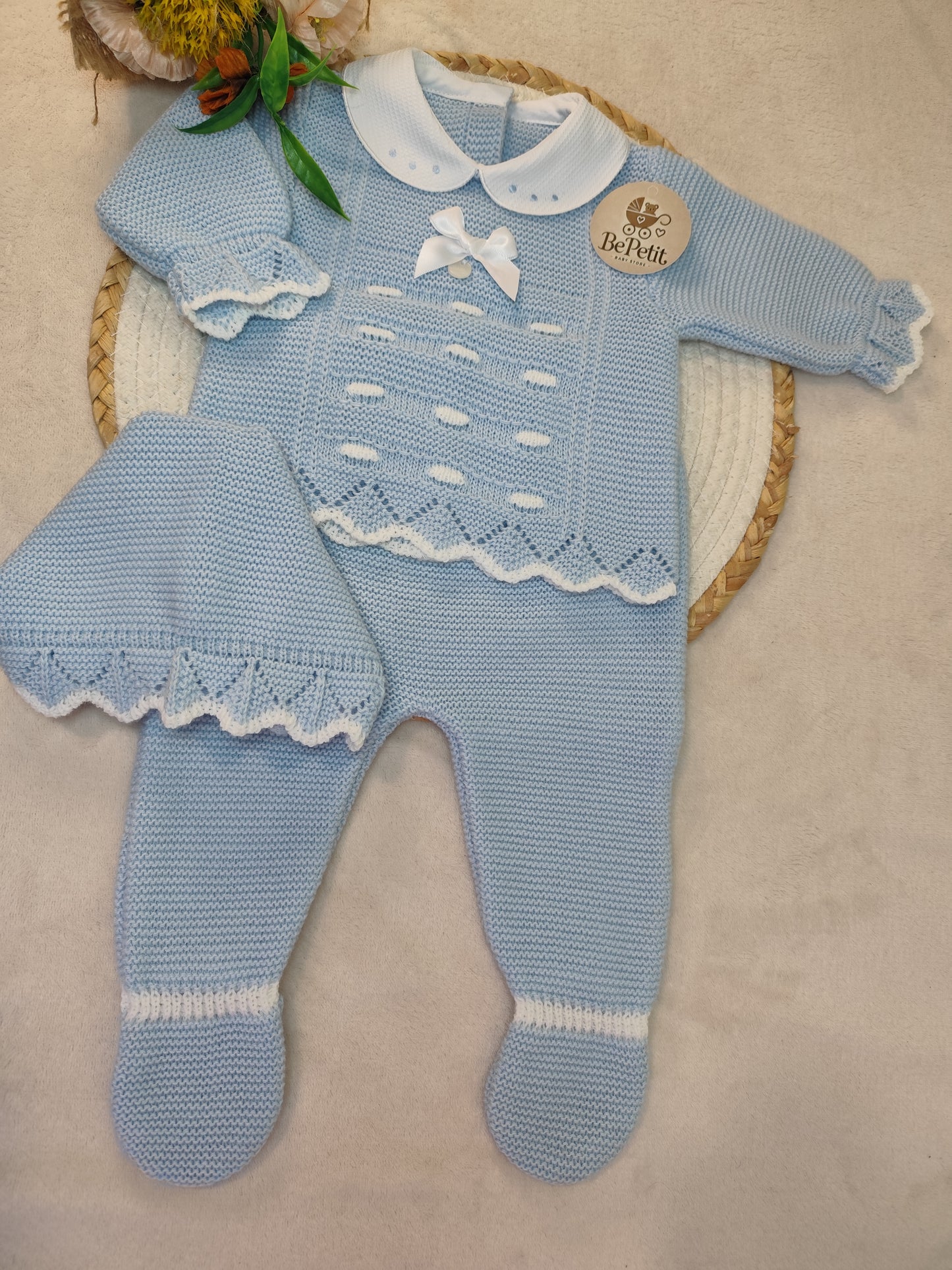 Conjunto malha azul