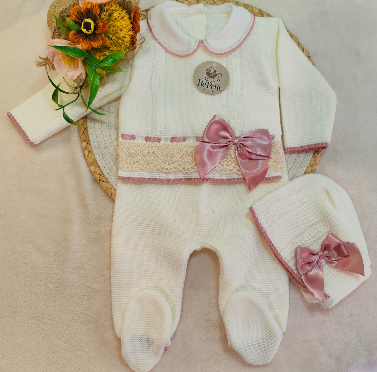 Enxoval saída de maternidade rosa